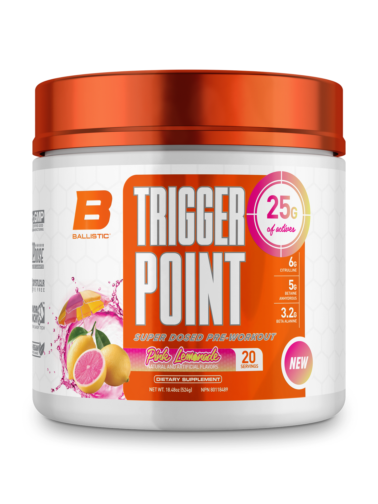 Ballistics Trigger Point Pre Workout 20 Servings
