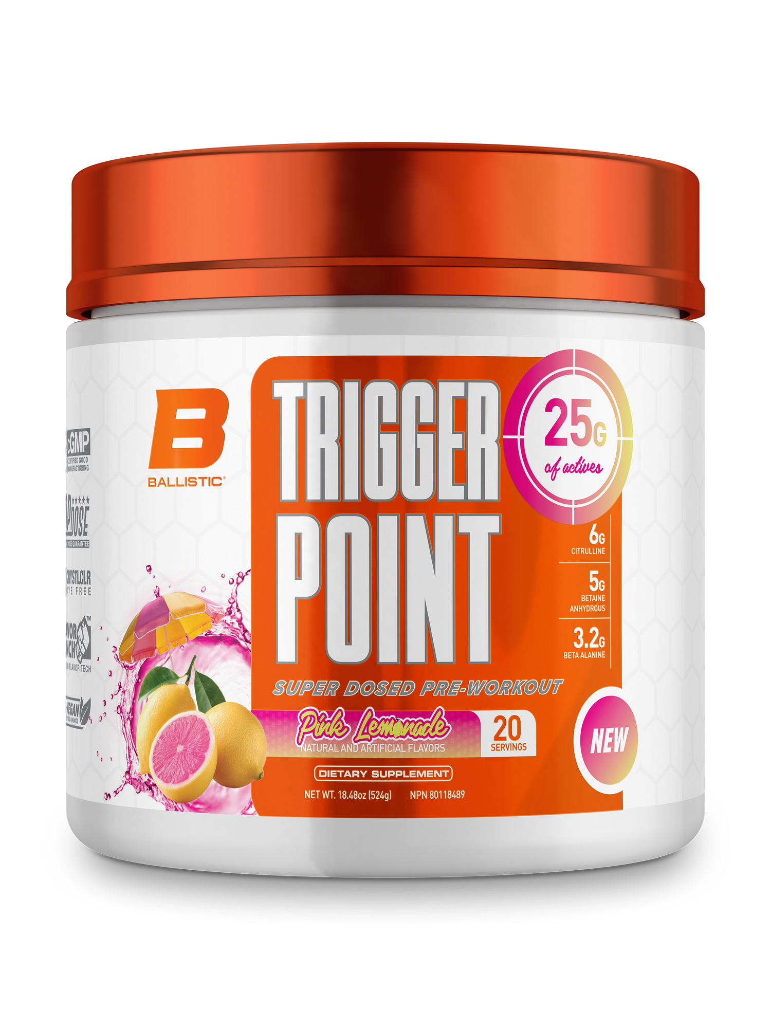 Ballistics Trigger Point Pre Workout 20 Servings