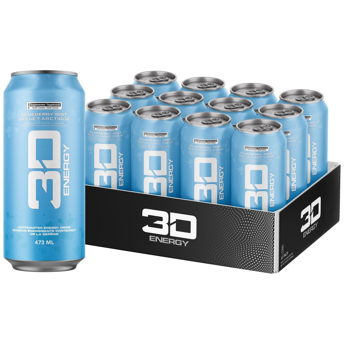 3D Energy Drink Blueberry Mist (Case of 12)