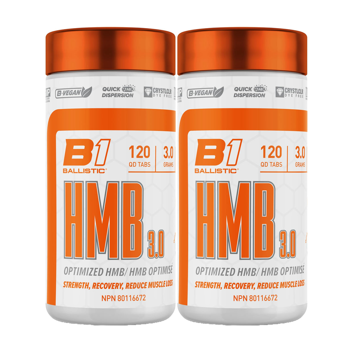 Ballistic HMB 3.0 120 Tablets (Pack of 2)