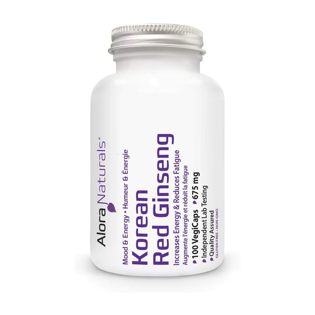 Alora Naturals Korean Red Ginseng 100 Capsules