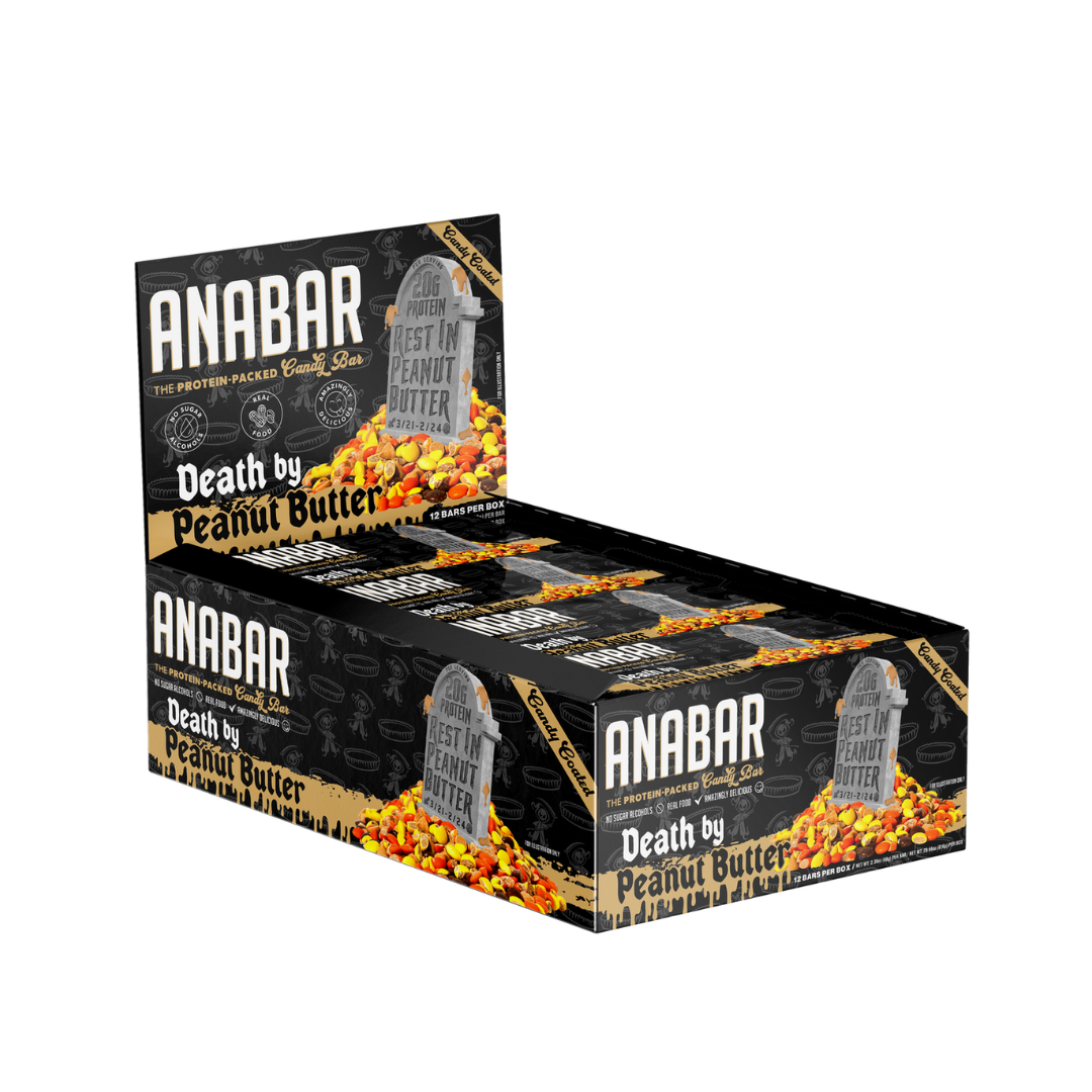 Anabar Whole Food Performance Bar 65g (Box of 12) - Death by Peanut Butter