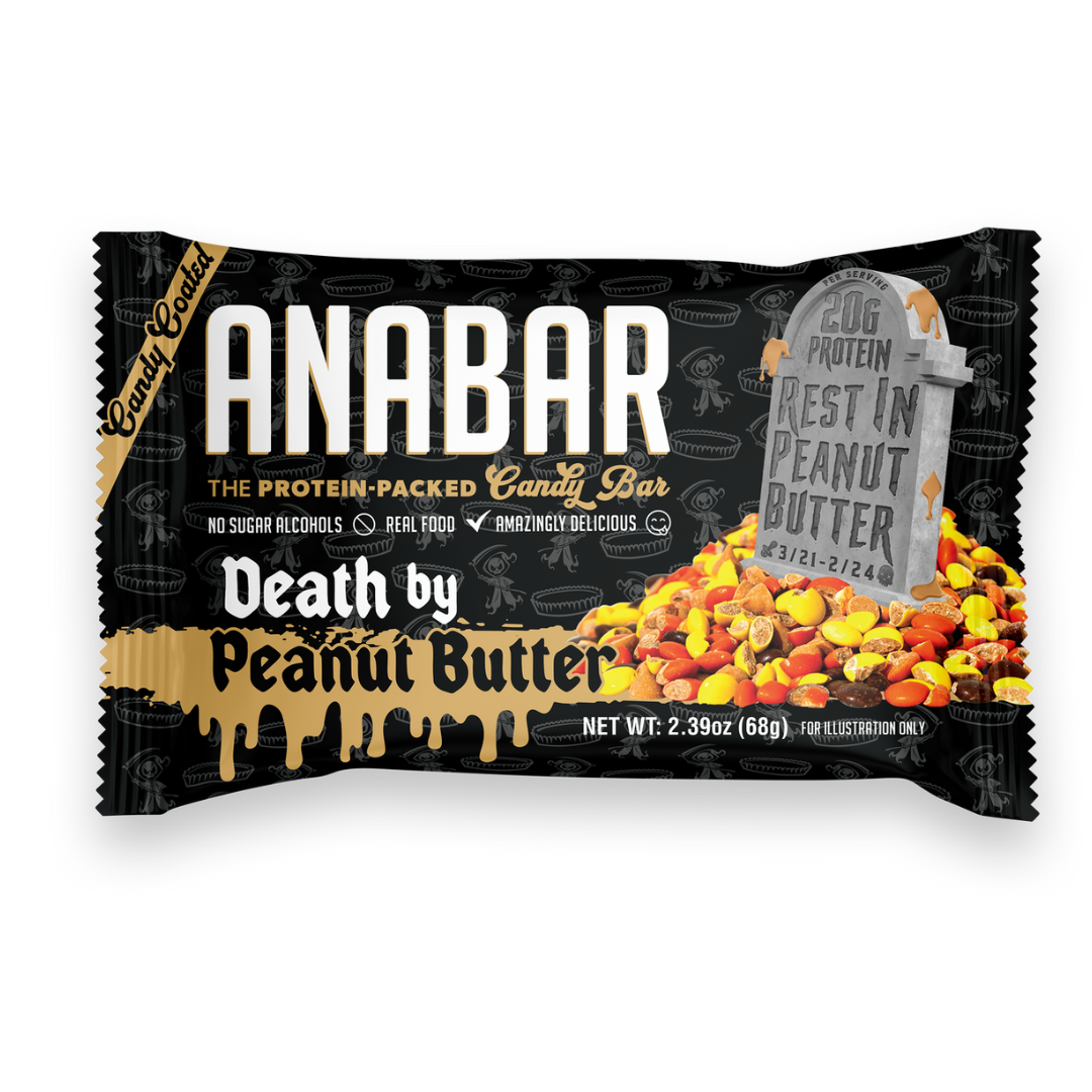 Anabar Whole Food Performance Bar 65g (Box of 12) - Death by Peanut Butter
