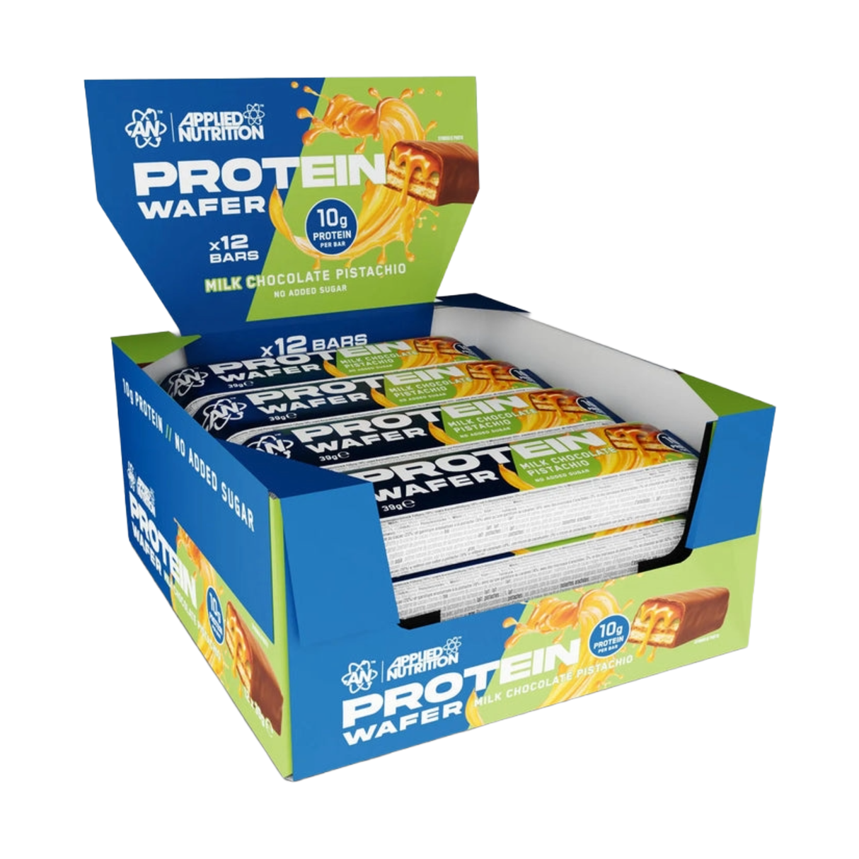 Applied Nutrition Protein Wafer Milk Chocolate Pistachio (Box of 12)