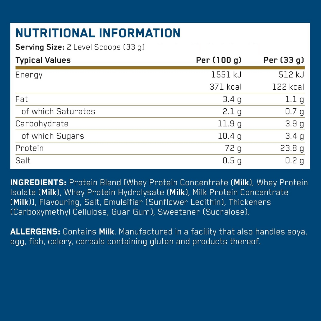 Applied Nutrition Critical Whey Protein 132g / 4 Servings