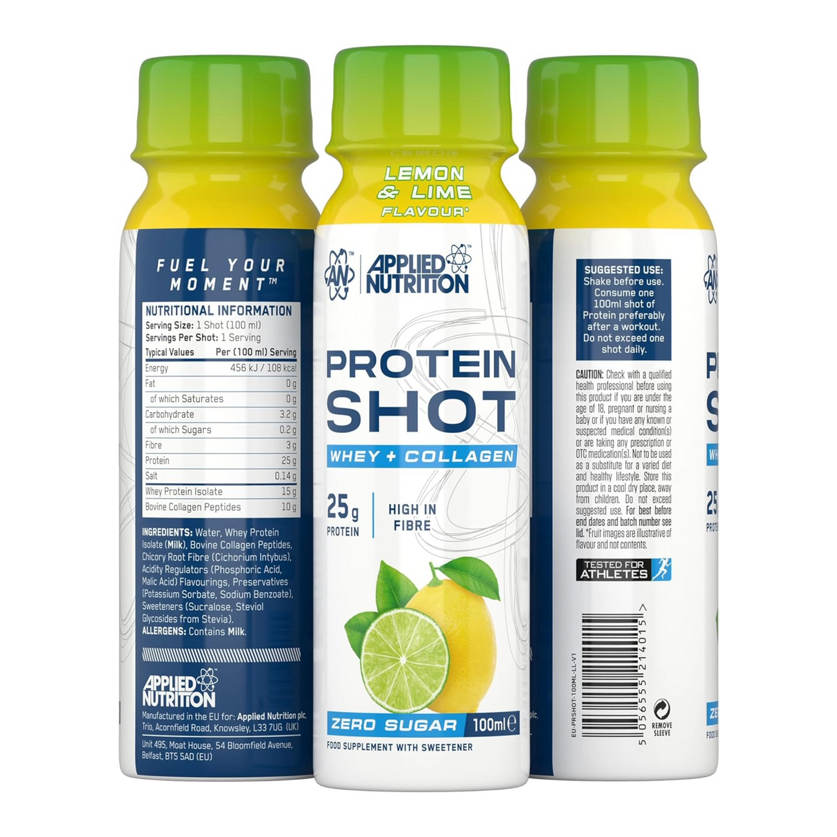 Applied Nutrition Protein Shot 100mL Lemon & Lime (Pack of 12)
