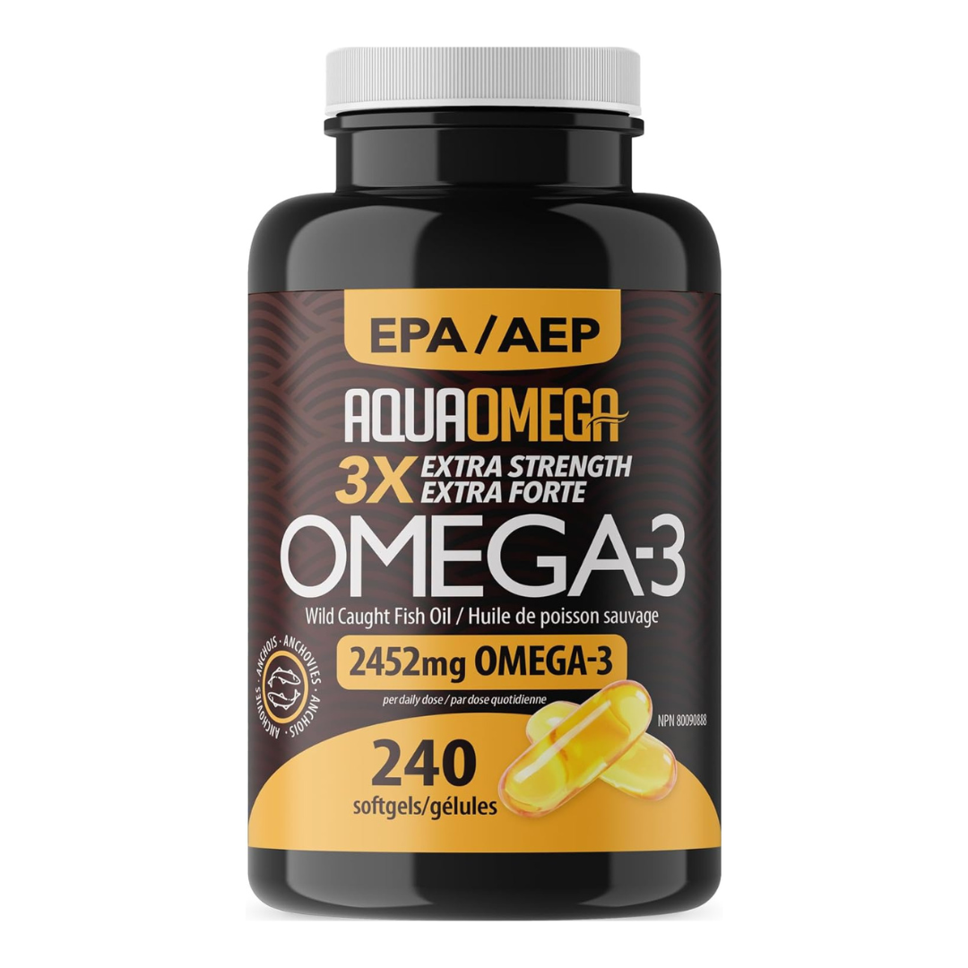 AquaOmega 3X Strength 240 Softgels