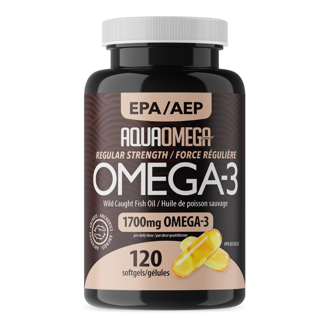 AquaOmega Regular Strength 120 Softgels 1700mg