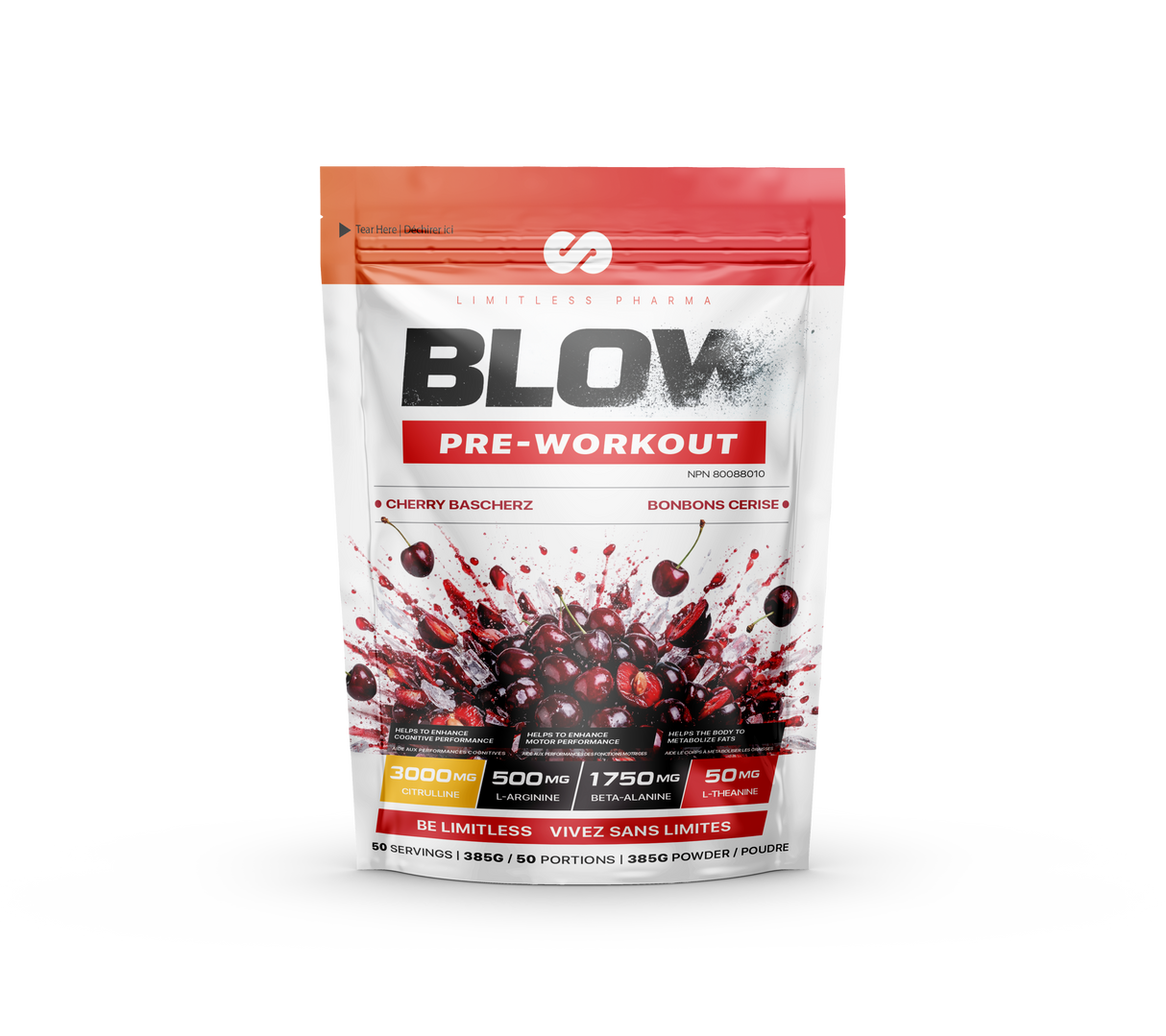 Limitless Pharma BLOW Pre-Workout 50 Servings