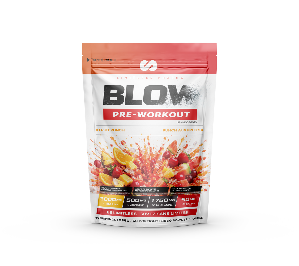 Limitless Pharma BLOW Pre-Workout 50 Servings