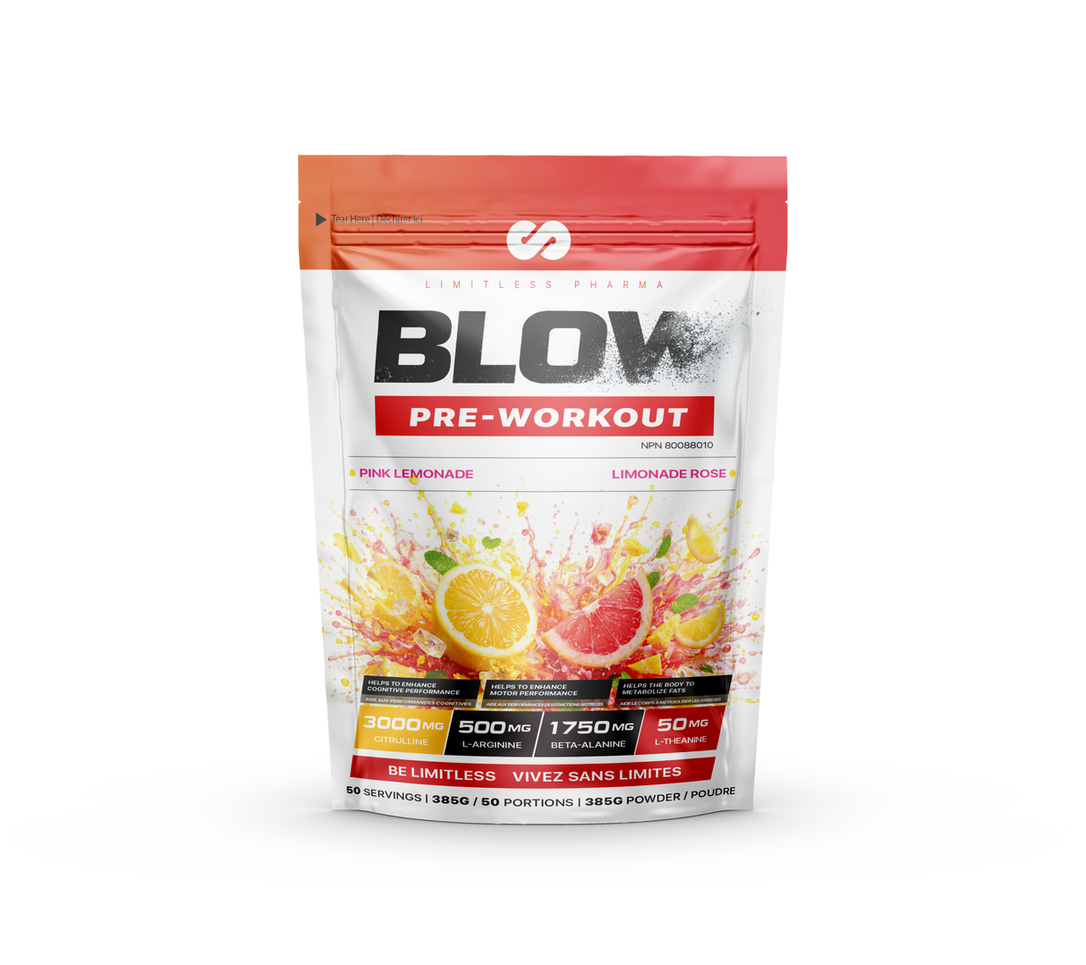 Limitless Pharma BLOW Pre-Workout 50 Servings