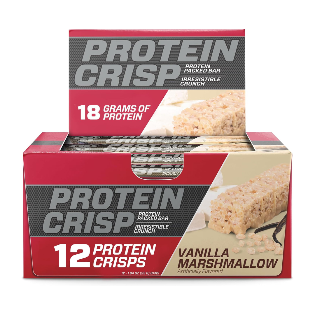 BSN Protein Crisp Bar (Box of 12)  Vanilla Marshmallow
