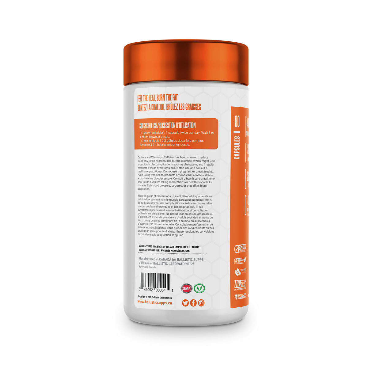 Ballistic Labs AMMO BURN Exothermic Metabolizer 90 caps