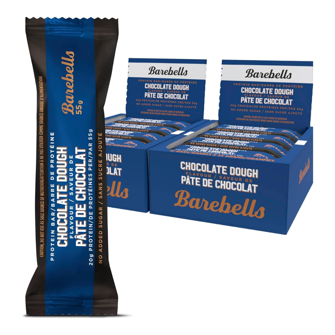 Barebells Protein Bar Box of 12 - Chocolate Dough (Pack of 2 Boxes)