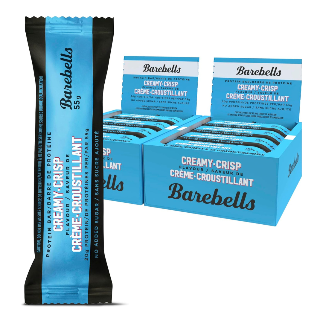 Barebells Protein Bar Box of 12 - Creamy Crisp (Pack of 2 Boxes)