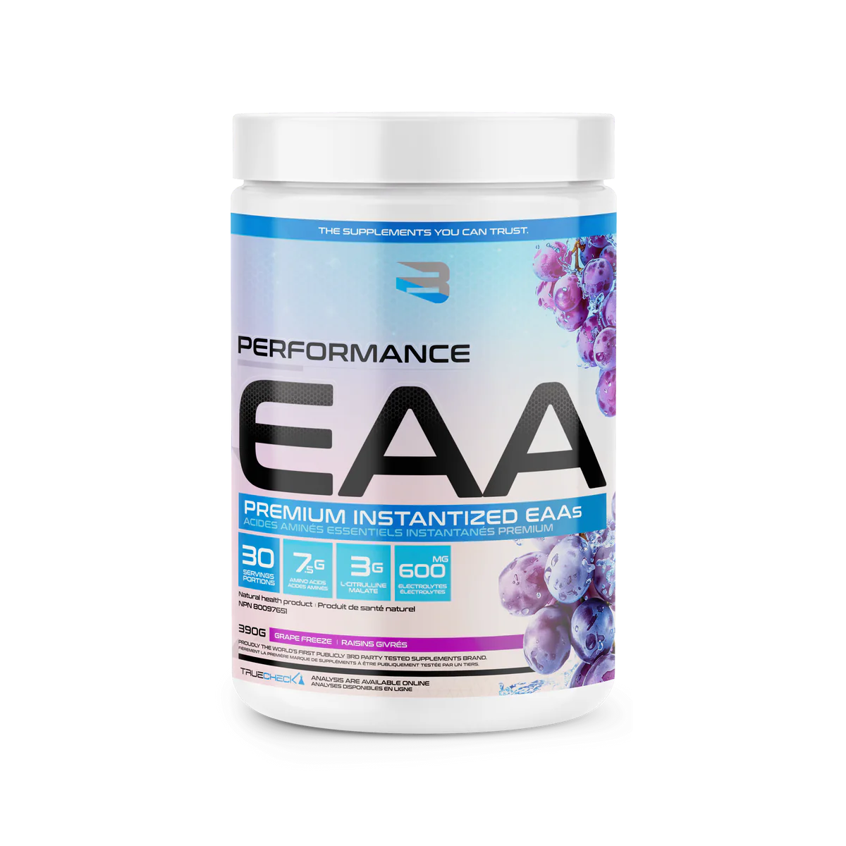 Believe Performance EAA Premium Instantized Essential Amino Acids 390g