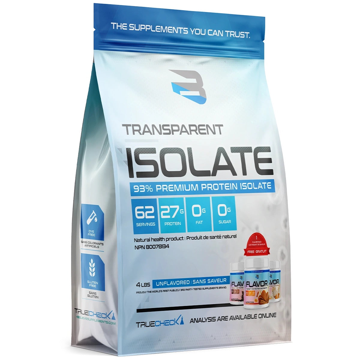 Believe Transparent Isolate 4LB