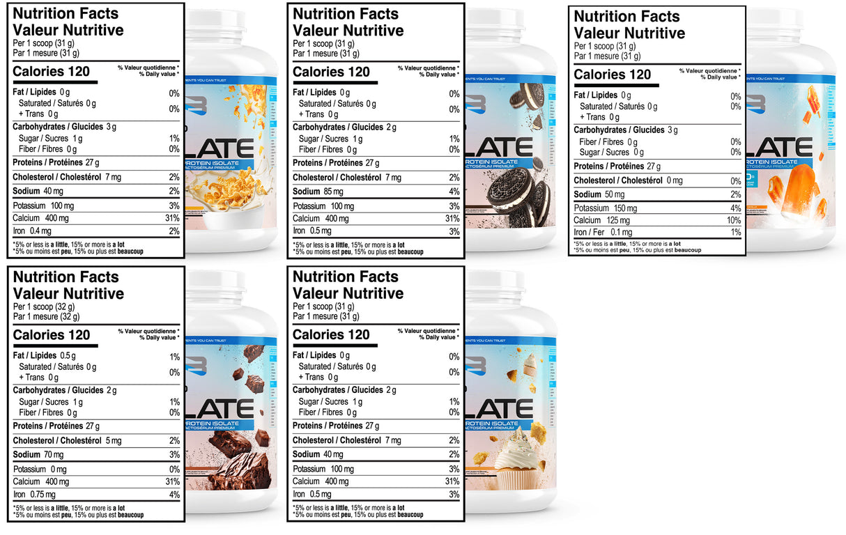 Believe Flavored Whey Protein Isolate 4.4LB