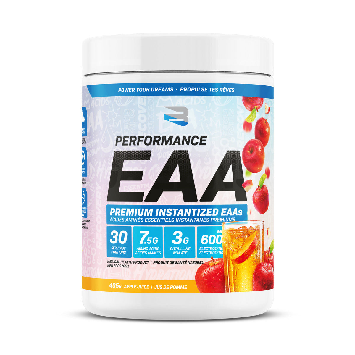 Believe Performance EAA Premium Instantized Essential Amino Acids 390g