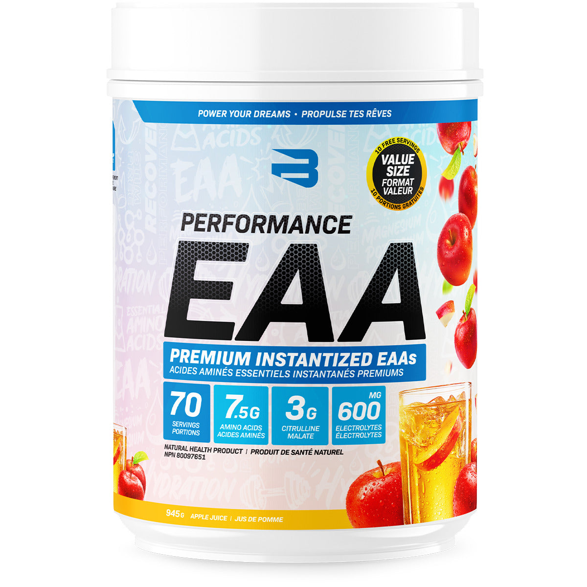 Believe Supplements Performance EAA 910g 70 Servings