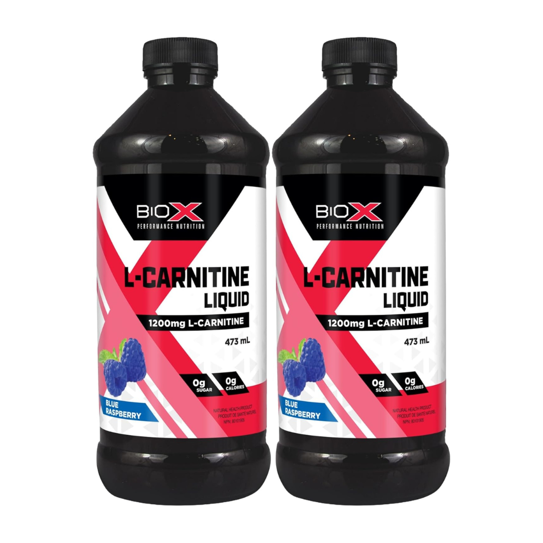 BioX L-Carnitine Liquid Blue Raspberry (Pack of 2)