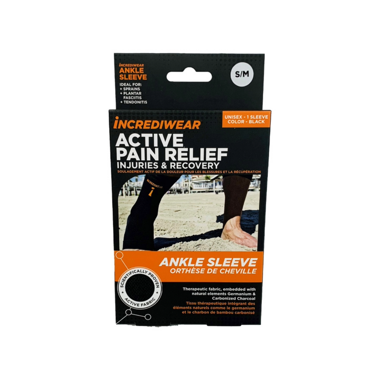 Incrediwear Black Ankle Sleeve