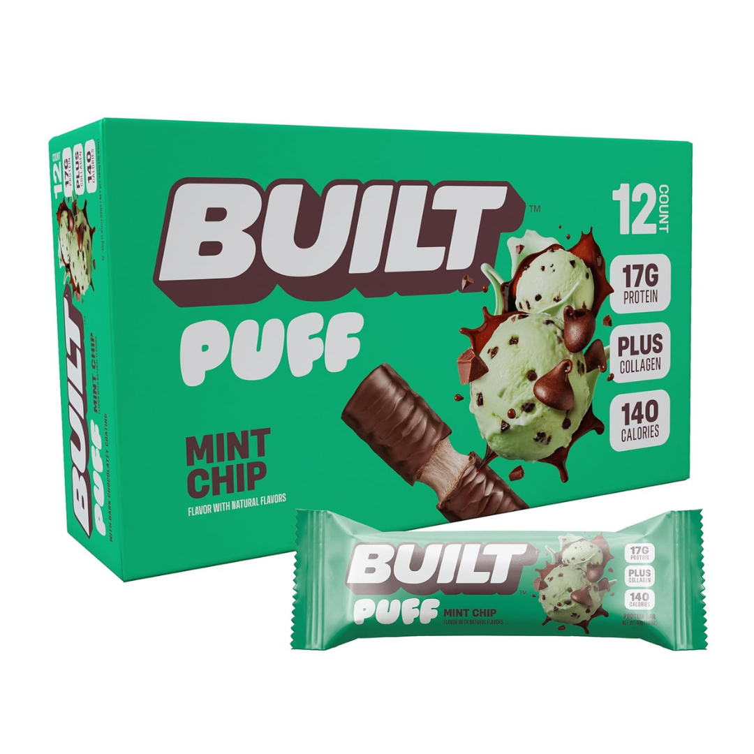 Built Puffs Protein Bar (Box of 12) - Mint Chip