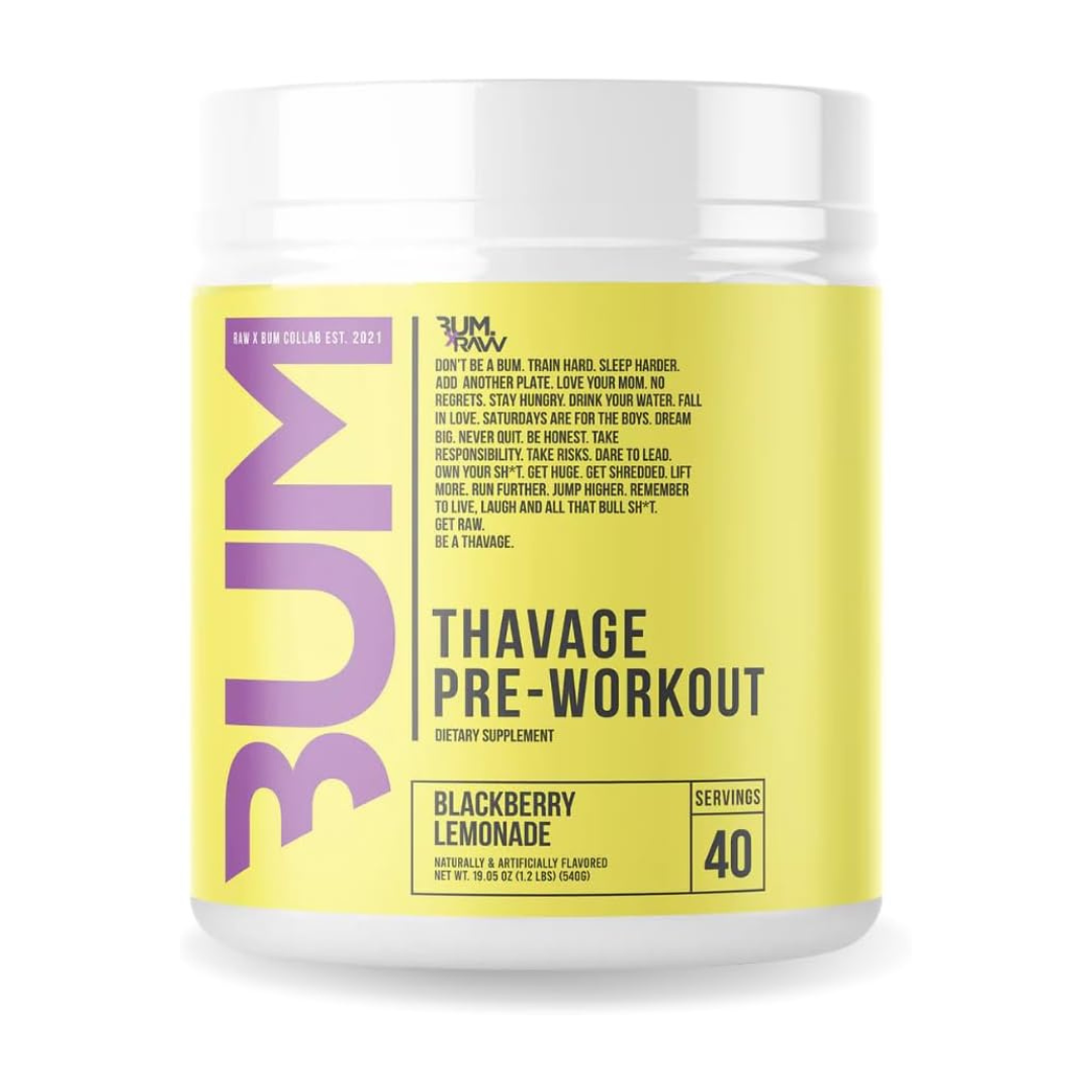 CBUM RAW Thavage Pre-Workout 40 Servings