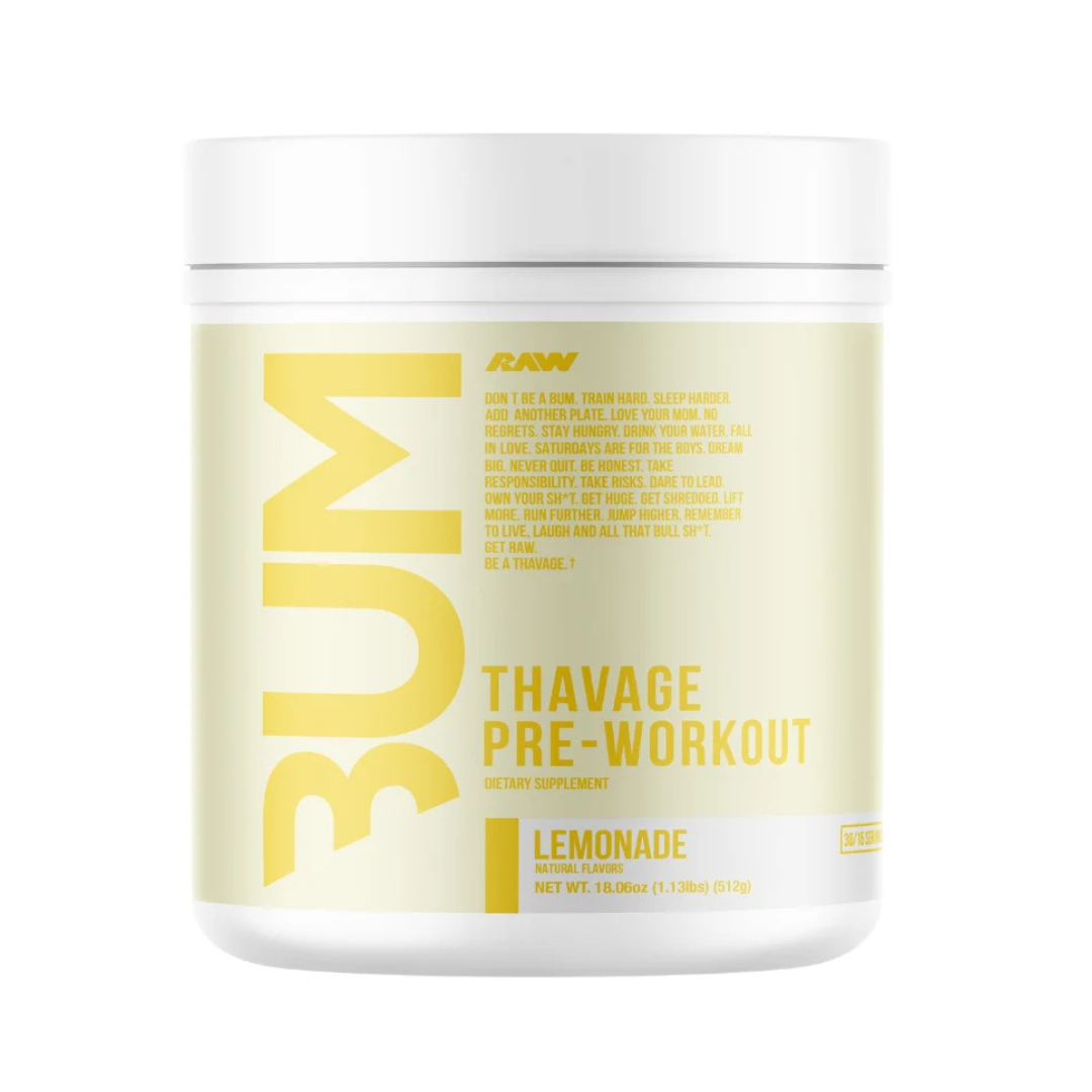 CBUM RAW Thavage Pre-Workout 40 Servings
