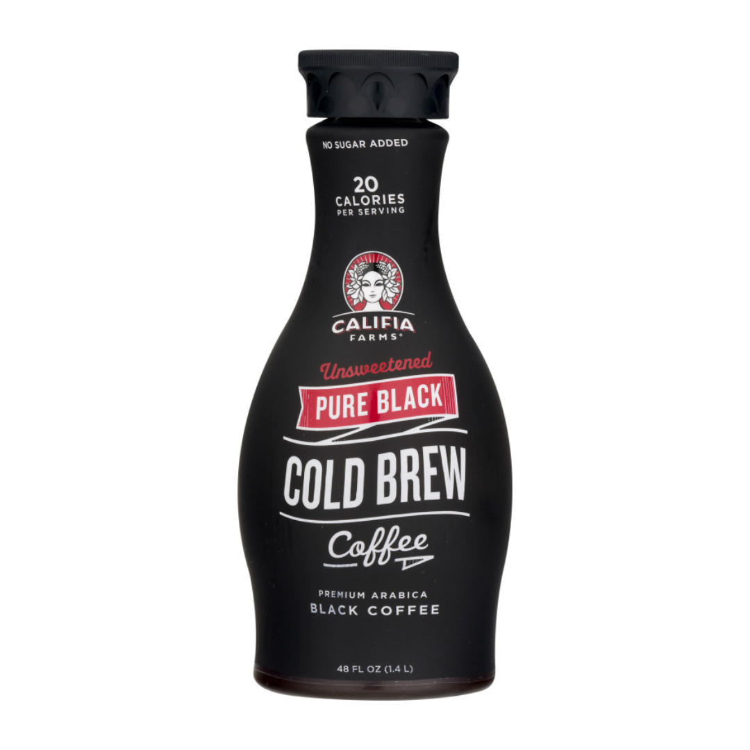 Califia Farms Pure Black Unsweetened Cold Brew Coffee 1.4L Jug