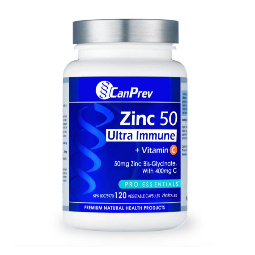 CanPrev Zinc 50 Ultra Immune + Vit C  120 caps