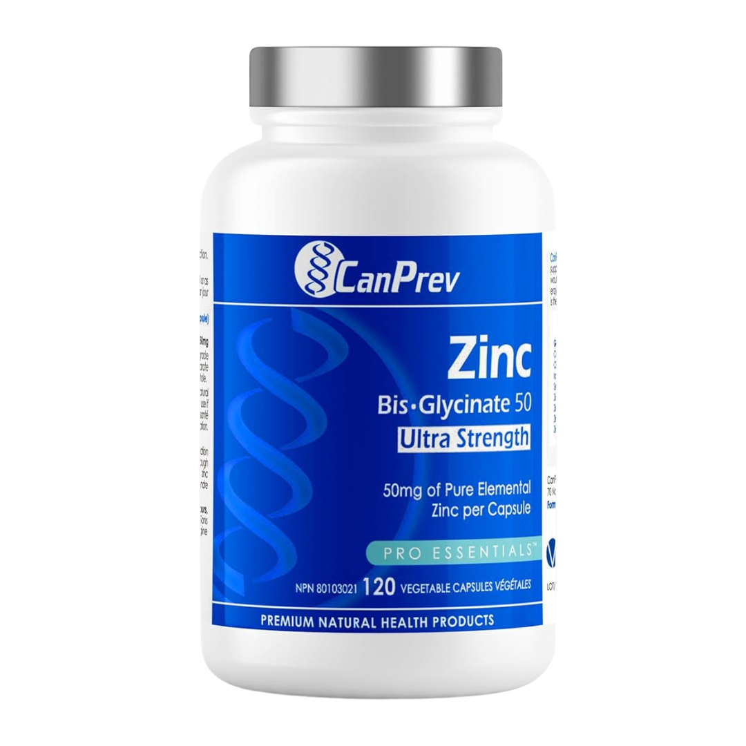 CanPrev Zinc Bis-Glycinate 50 Ultra Strength  120 Capsules