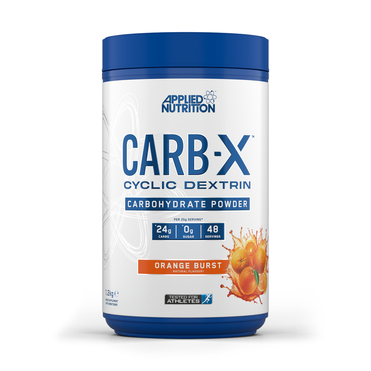 Applied Nutrition Carb-X Cyclic Dextrin Orange Burst Carbohydrate powder 48 Servings
