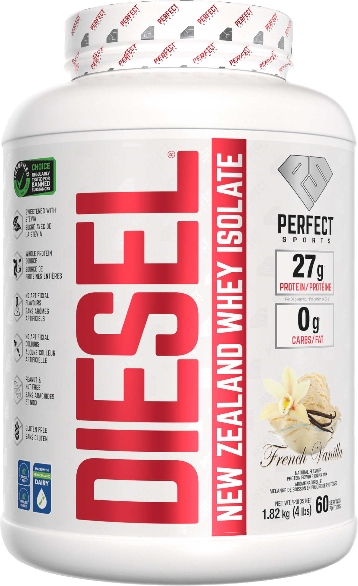 Perfect Sports Diesel New Zealand Whey Isolate 4LB