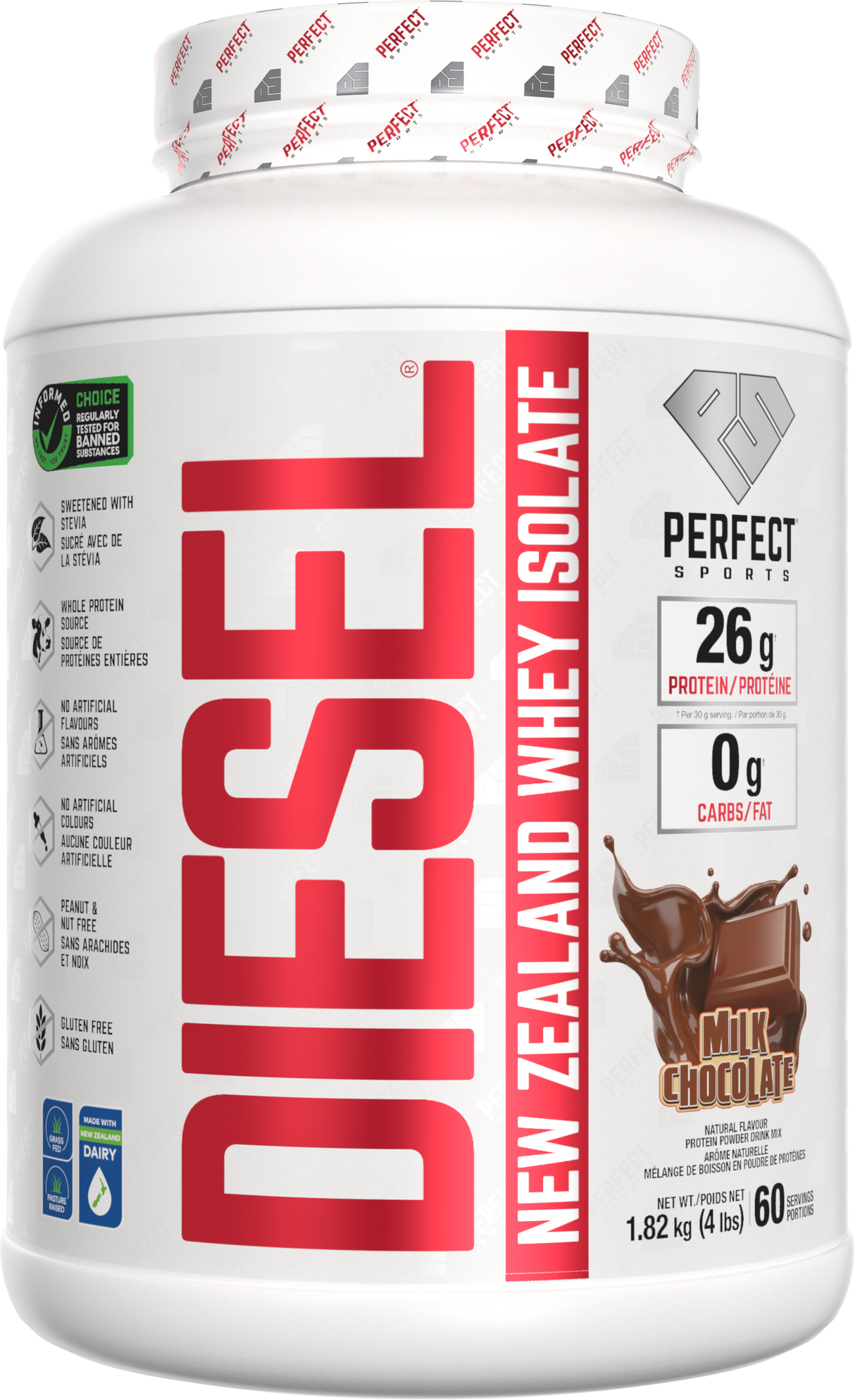 Perfect Sports Diesel New Zealand Whey Isolate 4LB