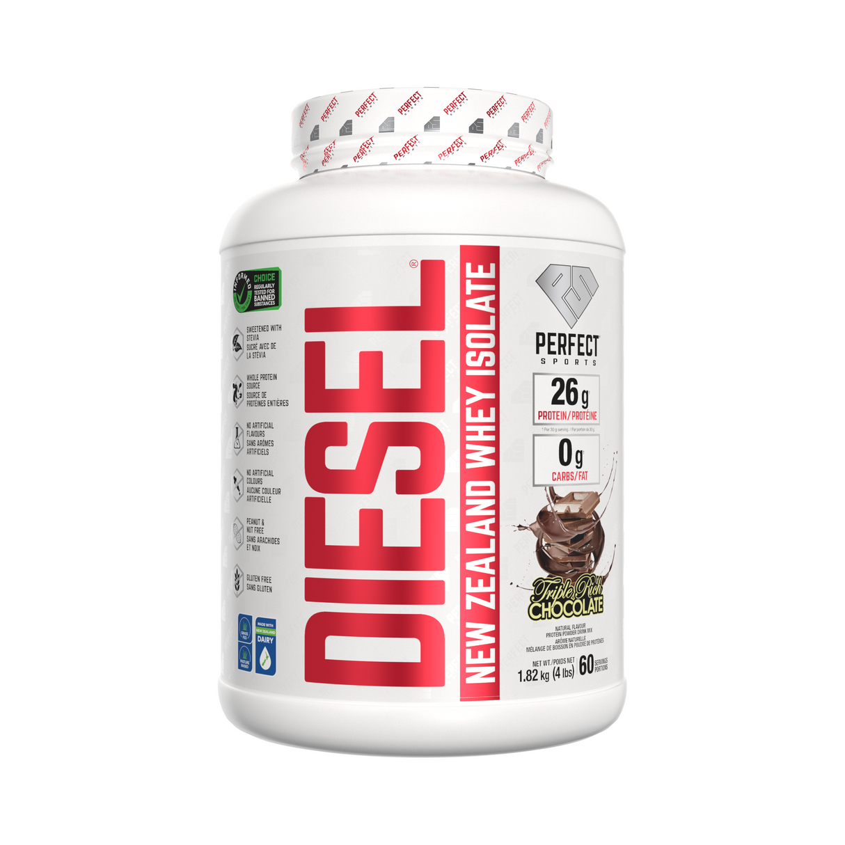 Perfect Sports Diesel New Zealand Whey Isolate 4LB
