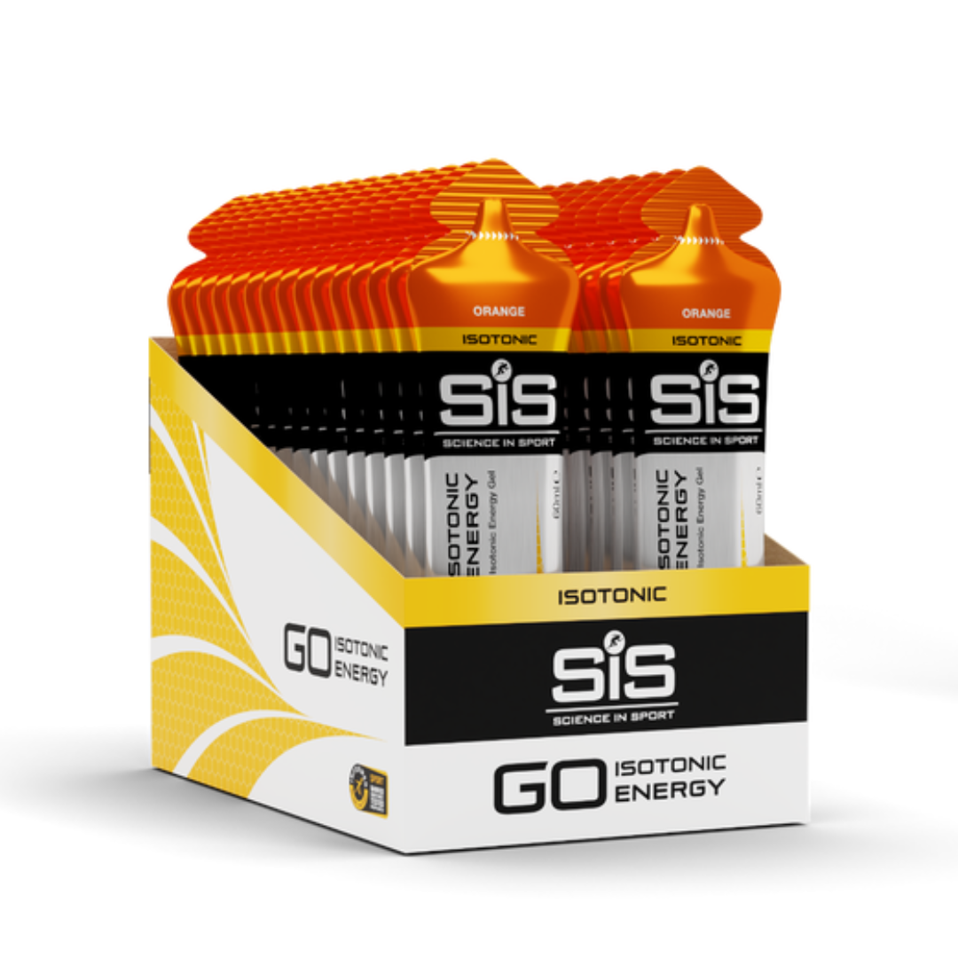 GO Isotonic Energy Gels Orange Flavor 6-Pack of 60ml Gel Packets