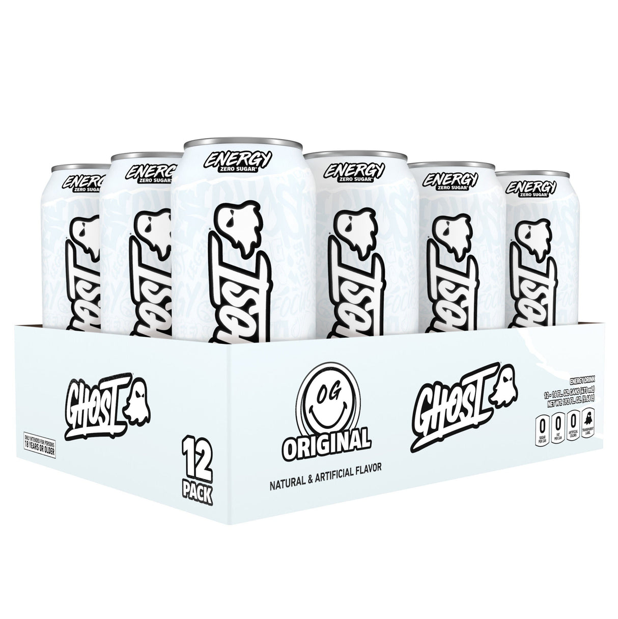 Ghost Energy Drink Original (Case of 12 x 473ml Cans)