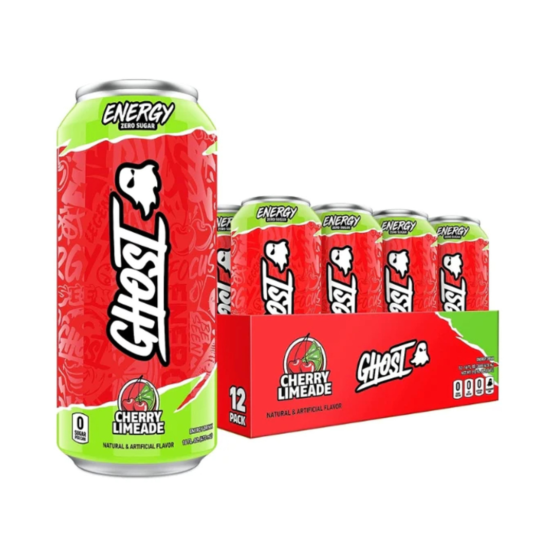 Ghost Energy Drink Cherry Limeade (Case of 12 x 473ml Cans)