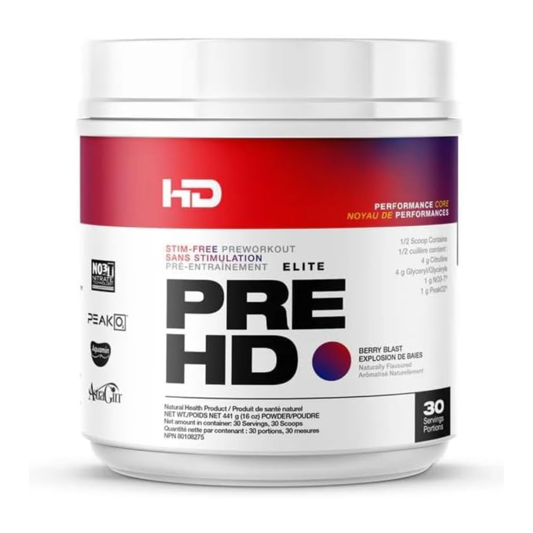 HD Muscle PreHD Elite Stimulant Free 30 Servings