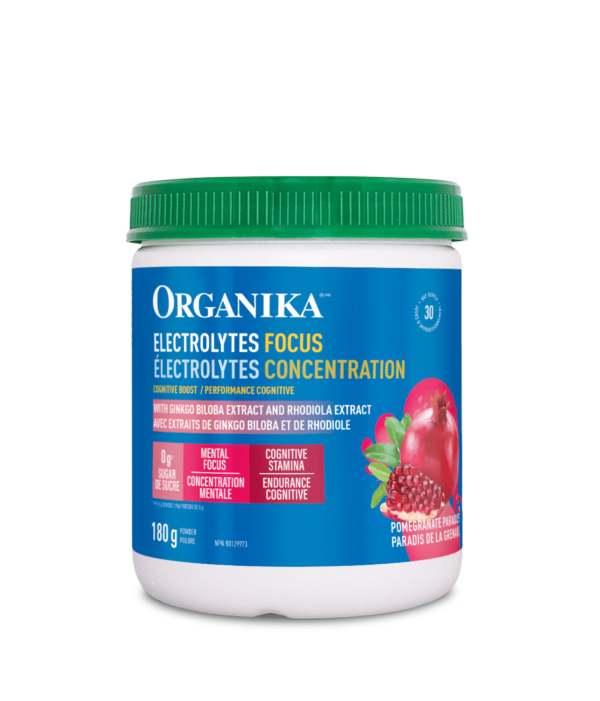 Organika Electrolyte Focus Pomegranate 180g