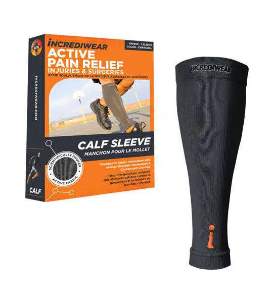 Incrediwear Calf Sleeves Dark Grey (Pack of 2)