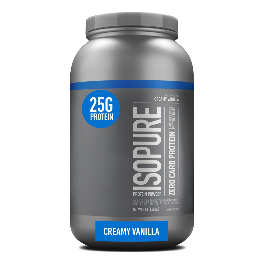 IsoPure Zero Carb Whey Isolate 3lbs 1.36kg Creamy Vanilla