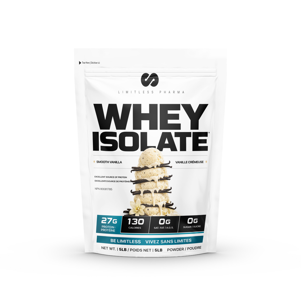 Limitless Pharma Whey Protein Isolate 5lbs