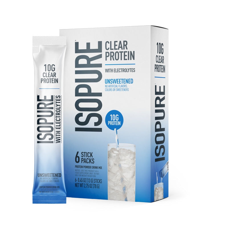 Isopure Clear Protein Stick Packs (Pack of 6)