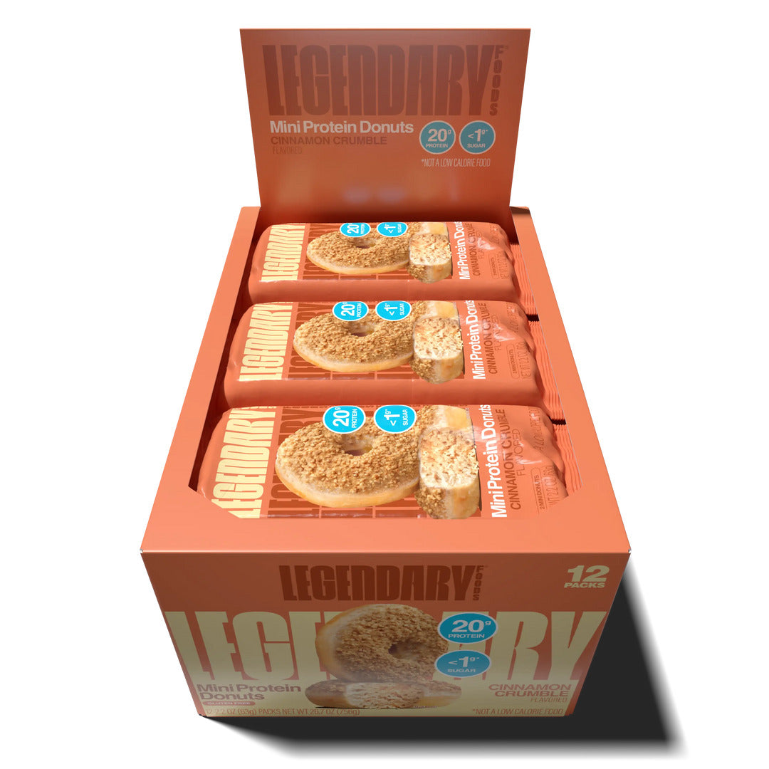 Legendary Foods Protein Donuts Cinnamon Crumble (Box of 12)