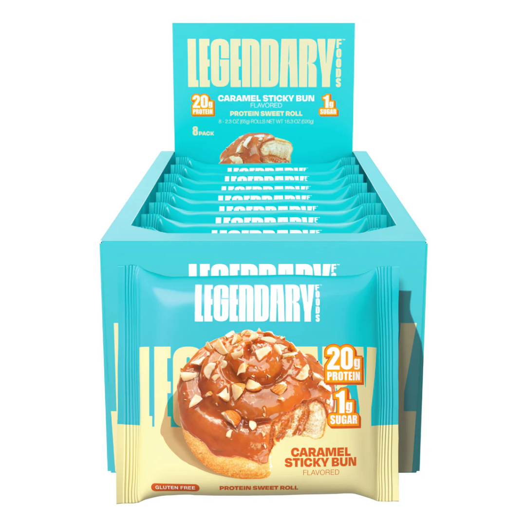Legendary Foods Protein Sweet Roll Caramel Sticky Bun (Box of 8)