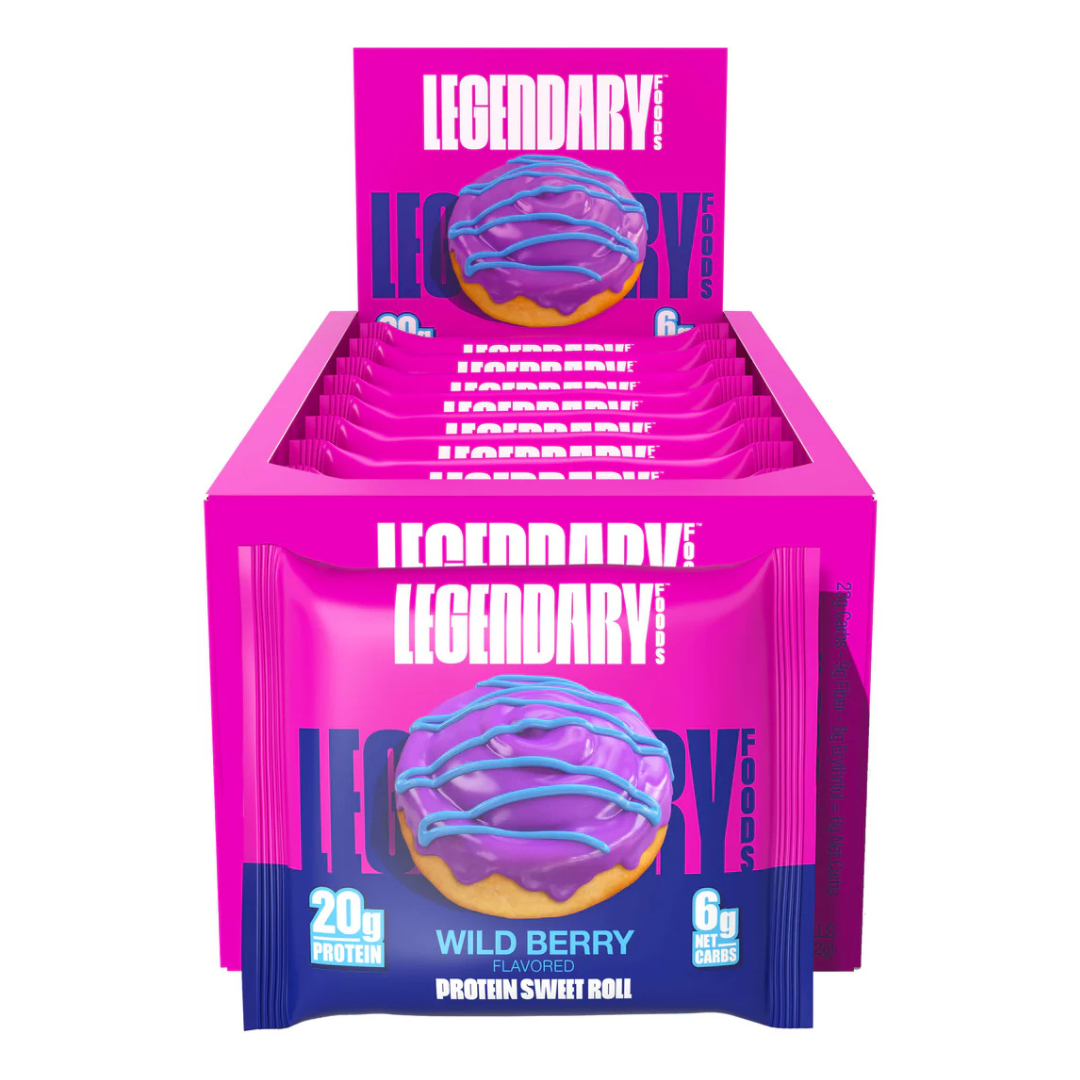 Legendary Foods Protein Sweet Roll Wildberry (Box of 8)