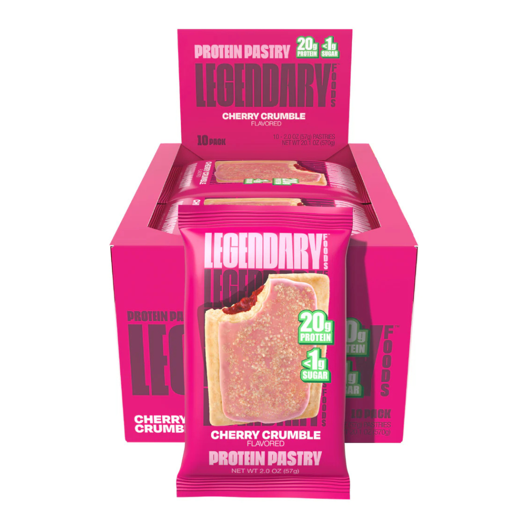 Legendary Foods Protein Tasty Pastry Cherry Crumble (Box of 10)