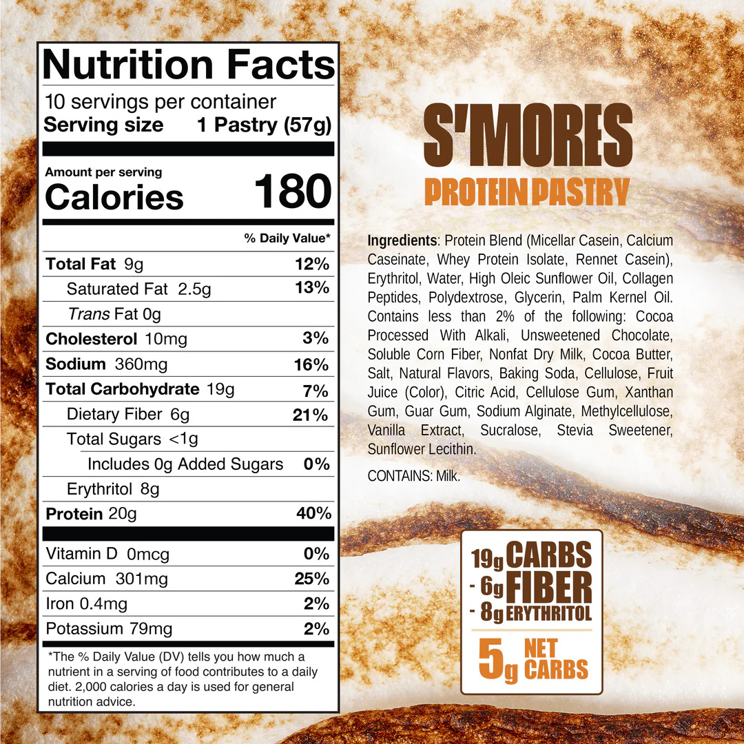 Legendary Foods Protein Tasty Pastry S'mores (Box of 10)